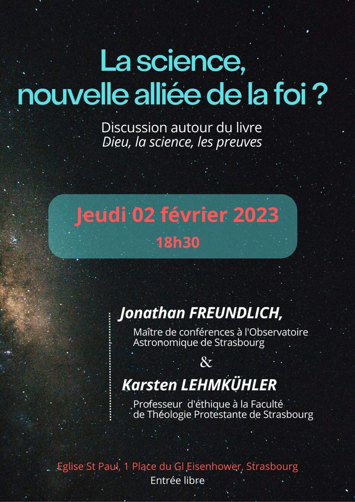 Affiche conf. Science et foi