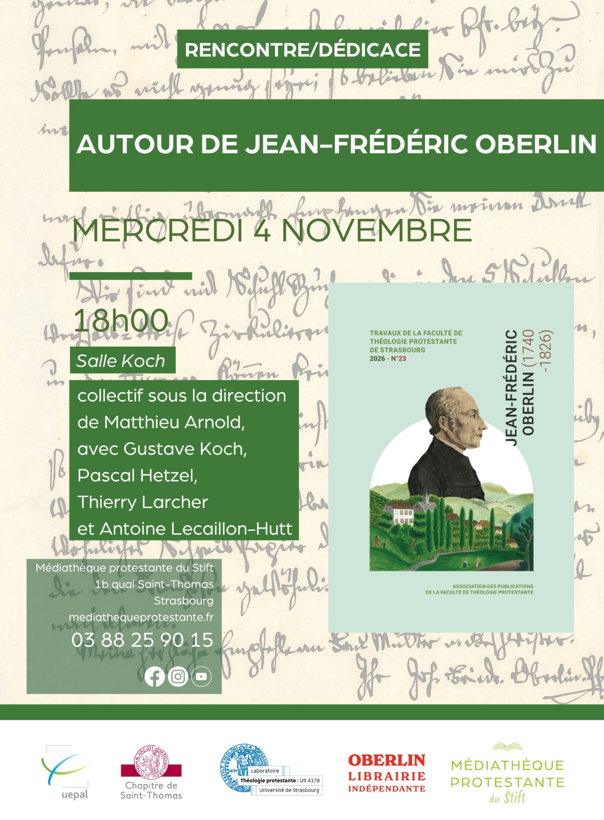 Affiche conférence Oberlin