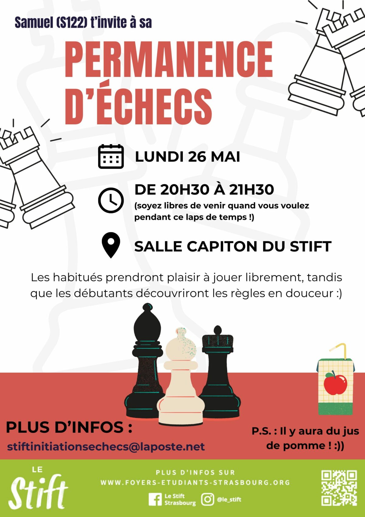 Affiche échecs