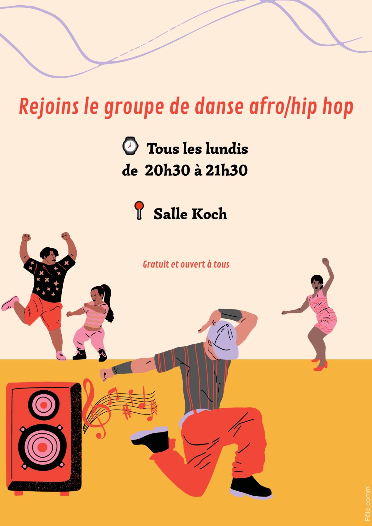 Affiche groupe danse