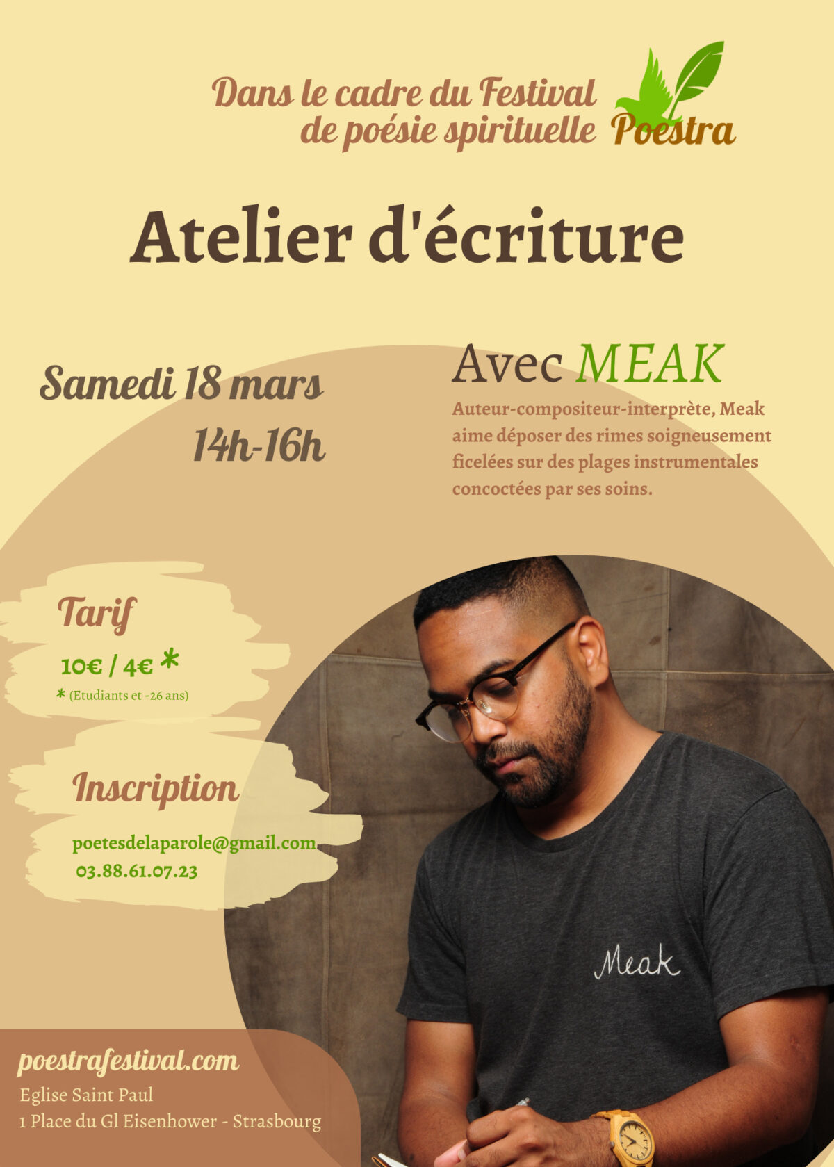 Flyer atelier d'écriture A5 Flyer atelier d'écriture A5