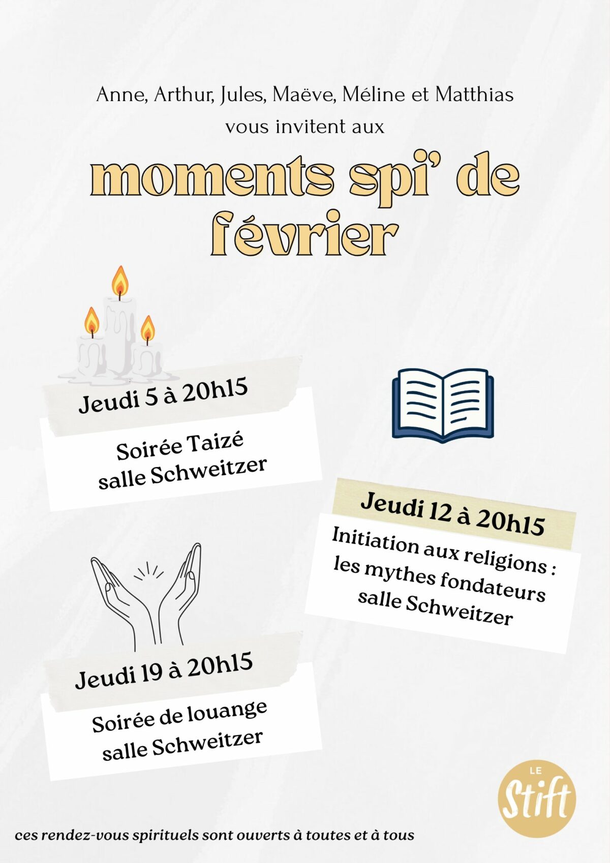 Moments spi à venir