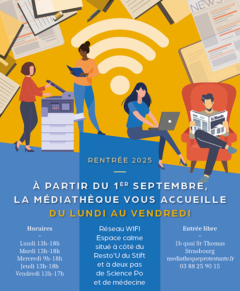 Rentrée 2025 Médiathèque Protestante