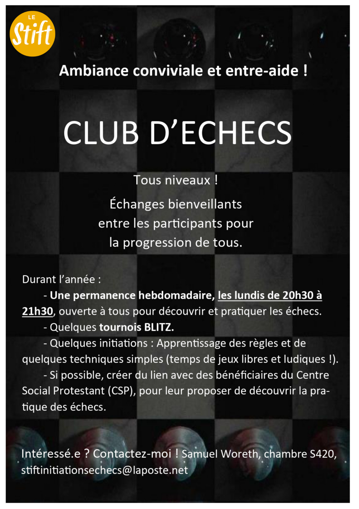 Samuel WORETH - Club échecs