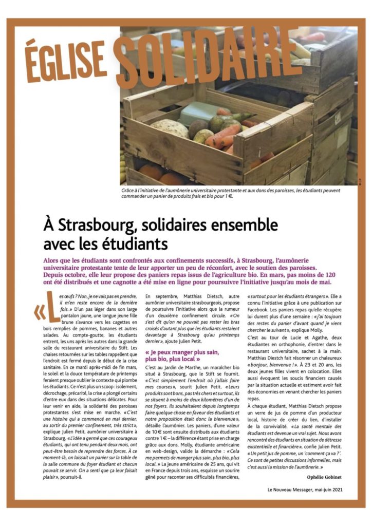 Article paniers solidaires